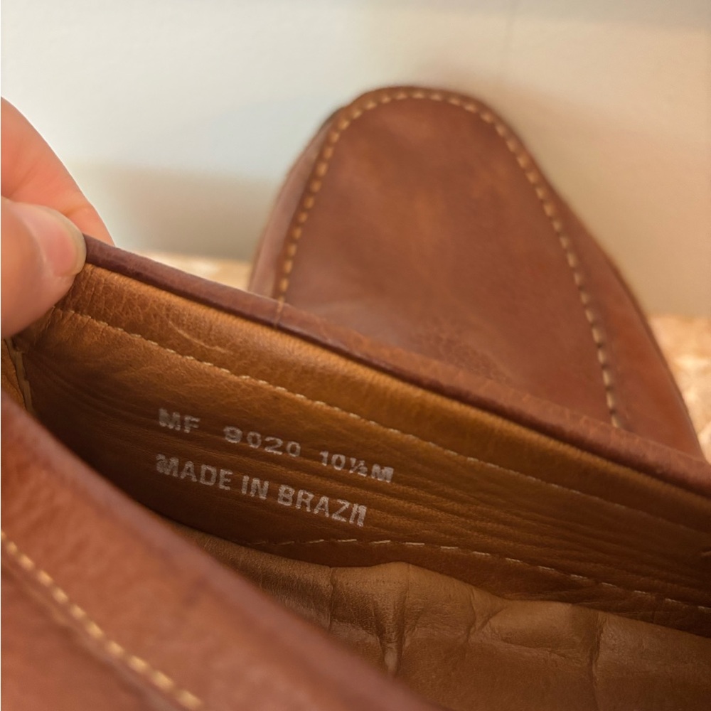 Mercanti Fiorentini | Tan Leather Slip-On Loafers - Picture 10 of 11